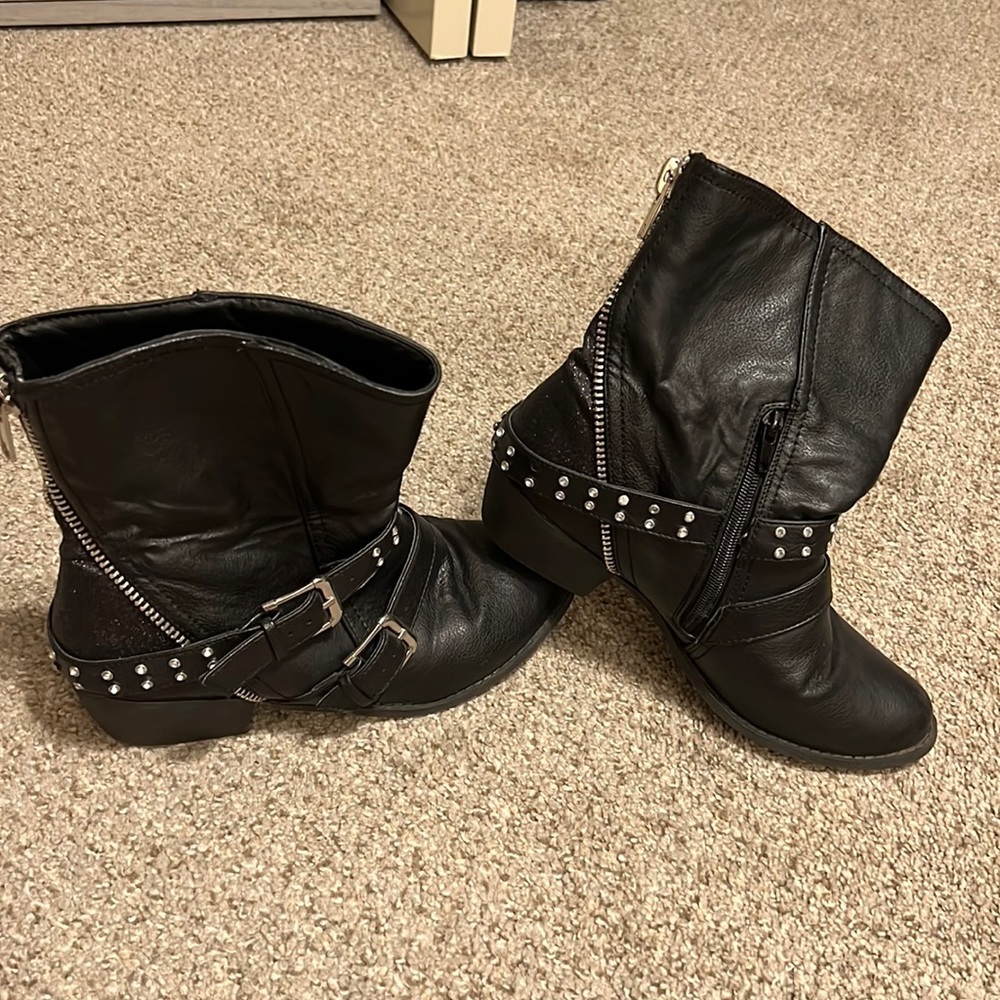 Rhinestone booties